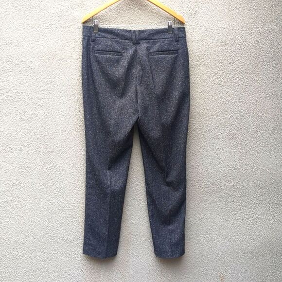 Focus 2000 Pants Size 8 Dress Trousers Tweedy Gray Straight Leg Capsule Work - Picture 6 of 9